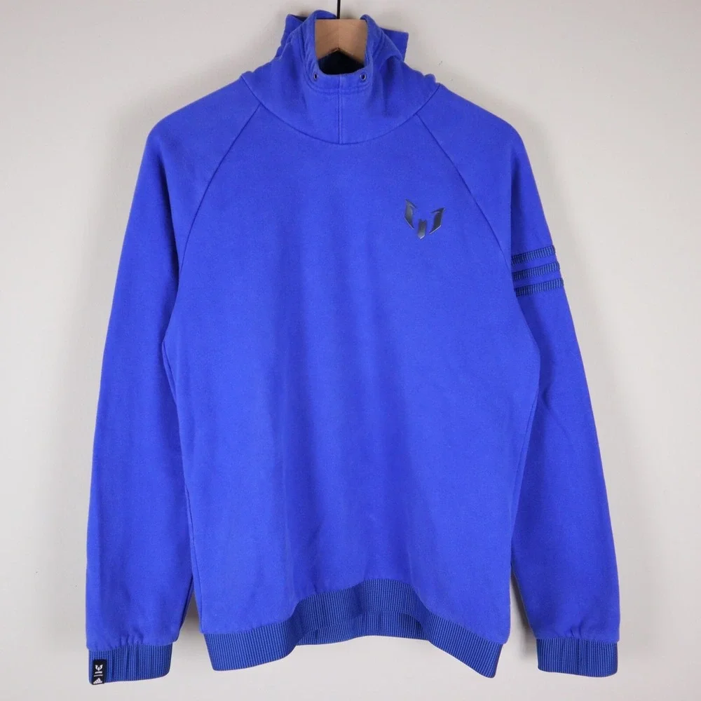 Adidas Lionel Messi Logo Sample Hoodie Soccer Futbol Size M/L 20.5x26.5